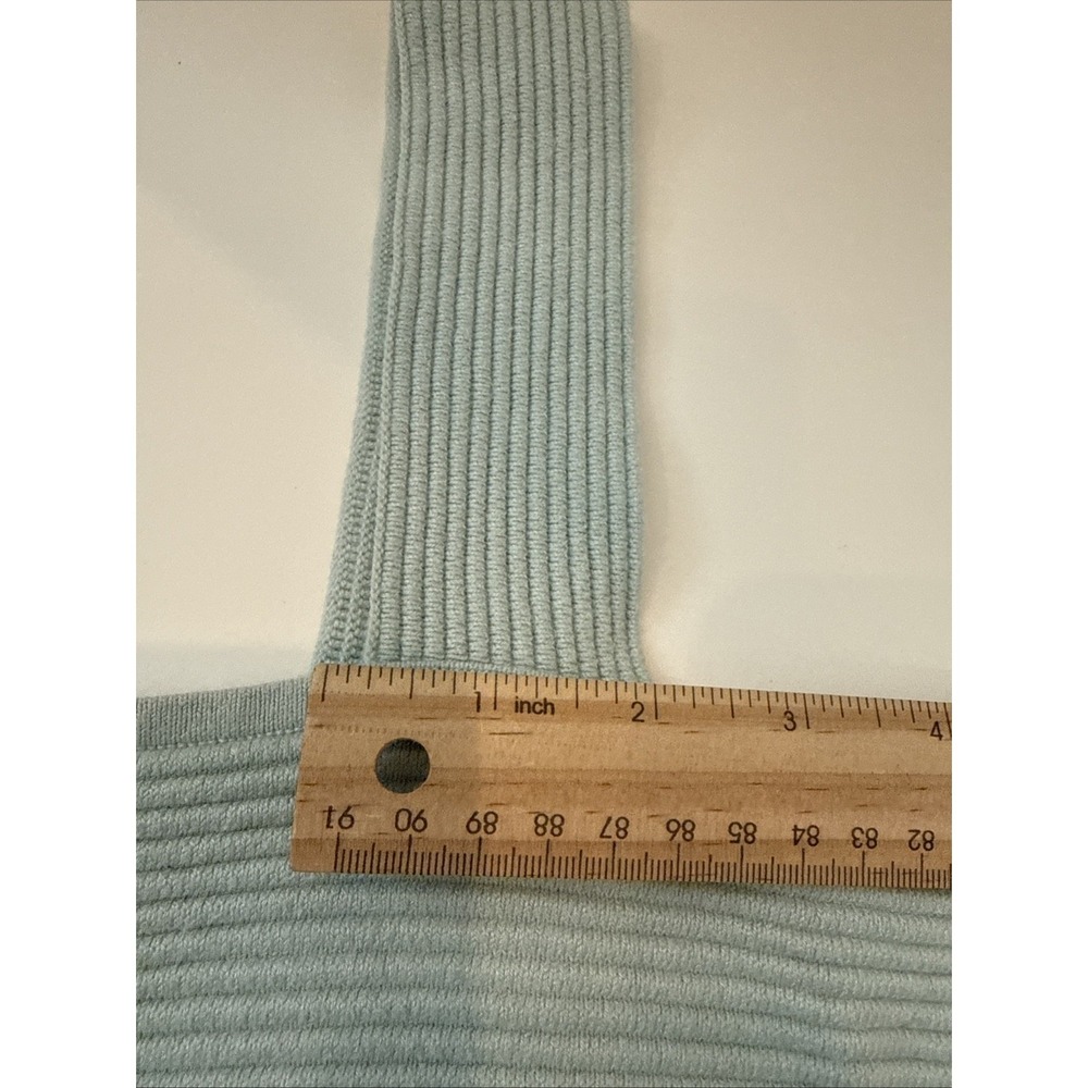 Hollister Mint Green Ribbed Square Cut Ribbed Tank Top Size Large - Picture 6 of 8